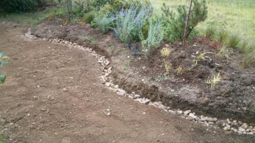 CS 04 Retention/sitting wall, before