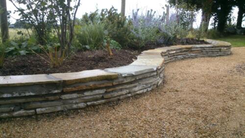 CS 05 Retention/sitting wall, after